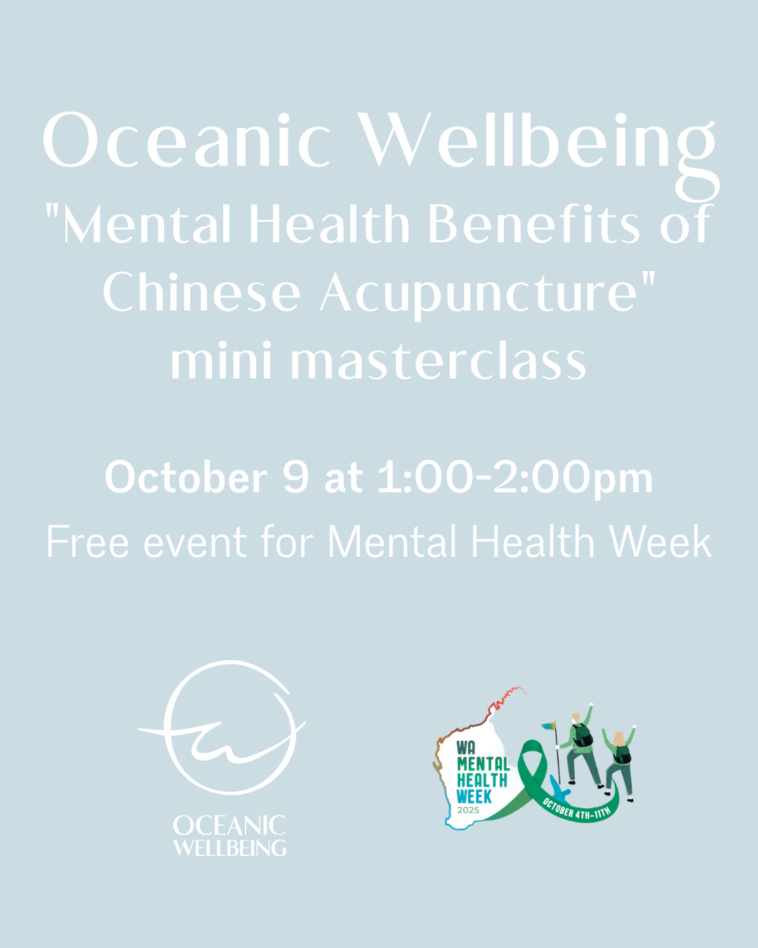"Mental Health Benefits of Chinese Acupuncture" mini masterclass