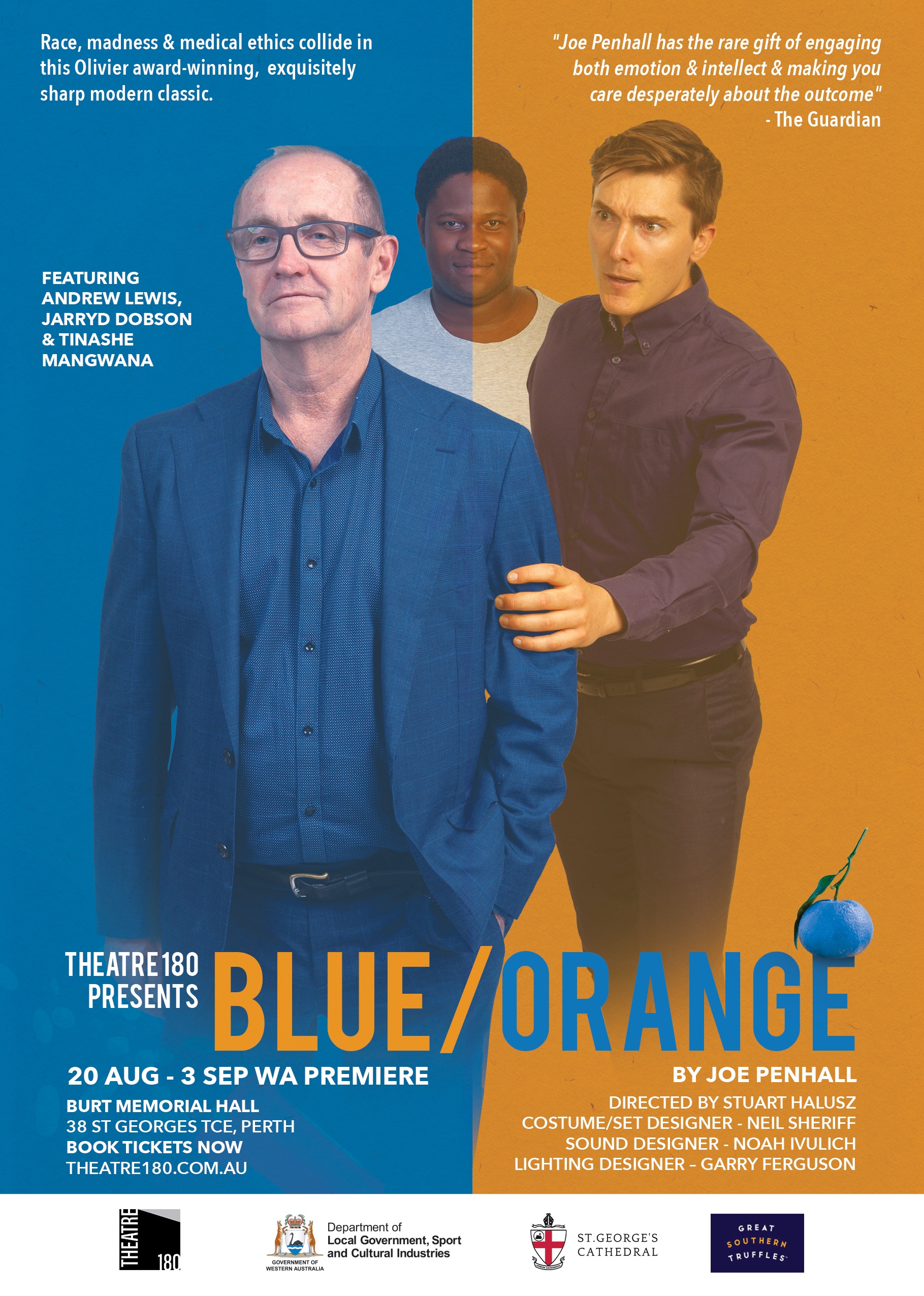 THEATRE 180 presents Blue/Orange by Joe Penhall