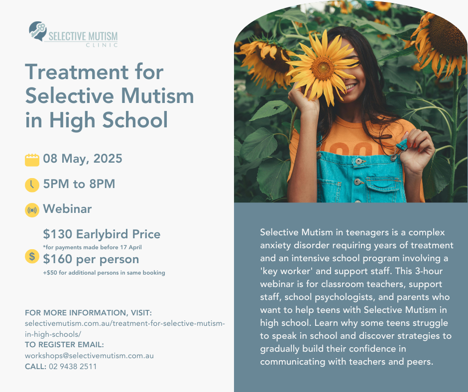 Treatment for Selective Mutism in High School - Live Webinar