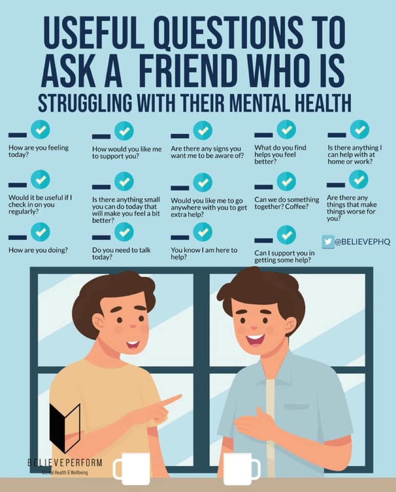 How to speak to a friend struggling with their mental health